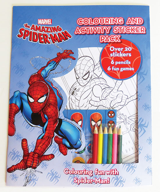 Colouring and Activity Sticker Pack Spider Man