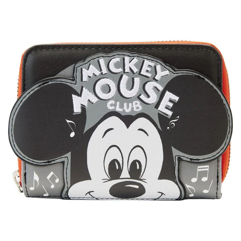 Loungefly! Wallet: Disney 100Th Mickey Mouse Club Zip Around Wallet