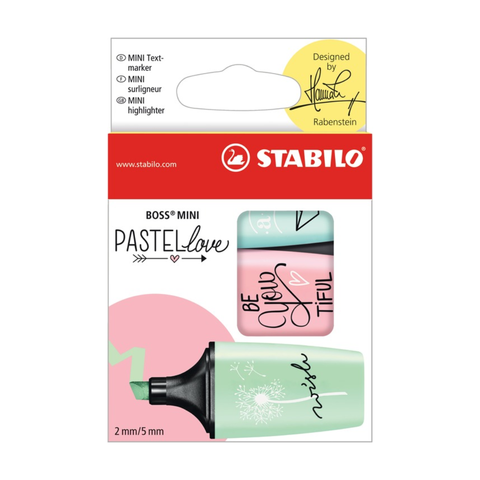 Stabilo Boss Mini Pastellove / 3 Turq/ Mint / Pk 07/03-57