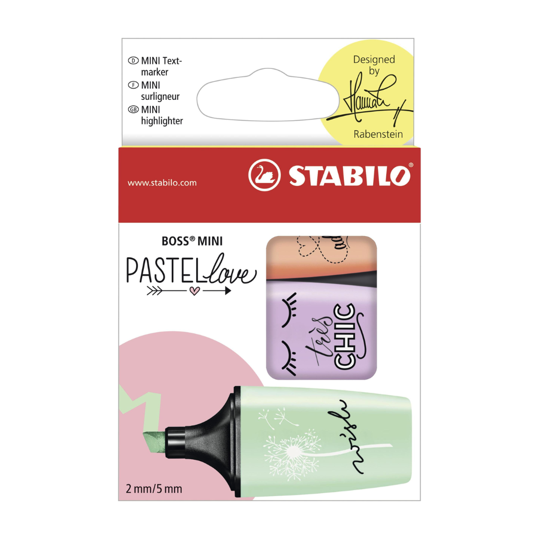 Stabilo Boss Mini Pastellove / 3 Pch/ Mint / Lil 07/03-47