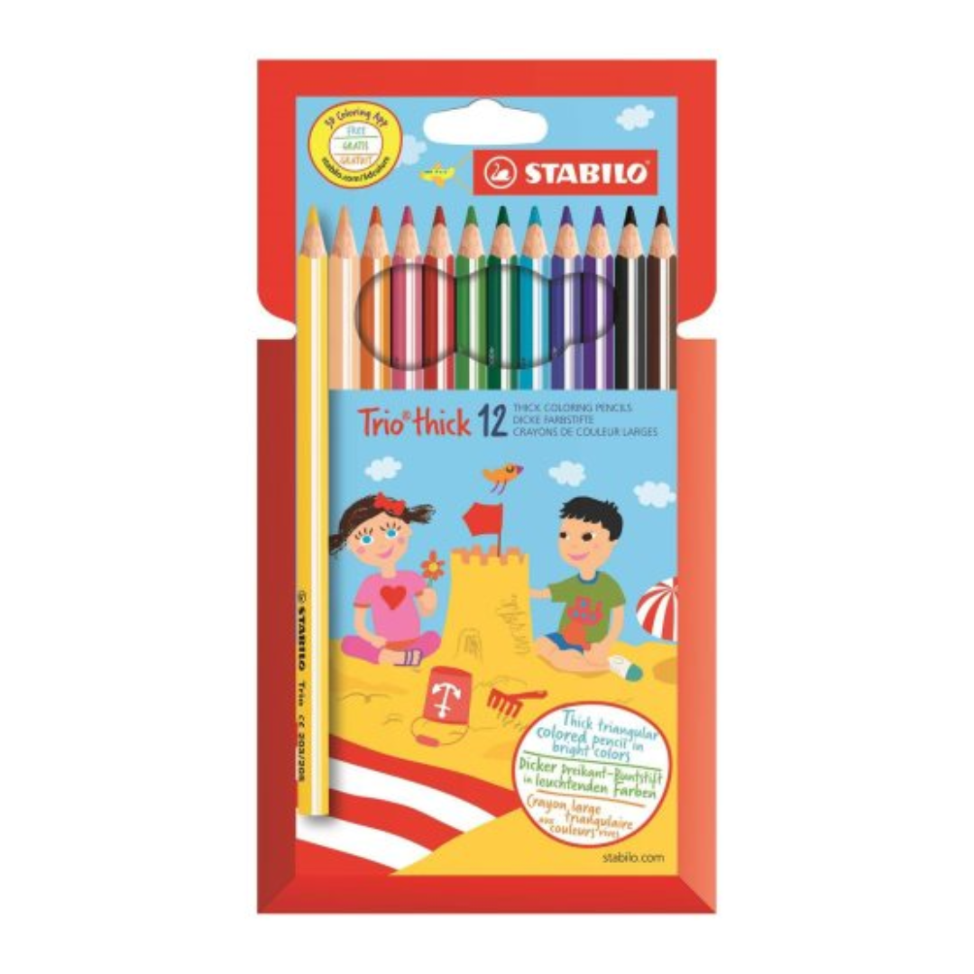 Stabilo Trio Thick Pencils 12 Pack