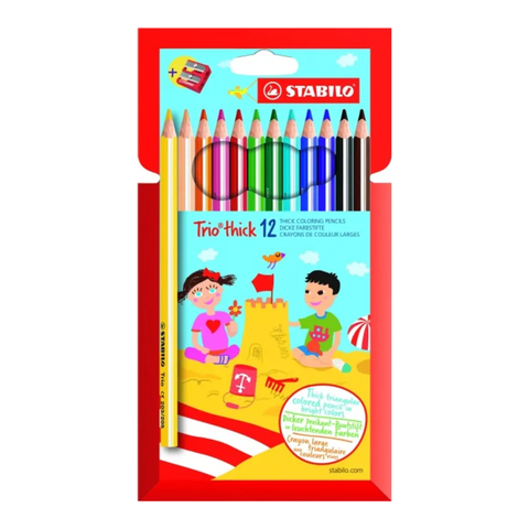 Stabilo Trio Thick 12 Coloring Pencils