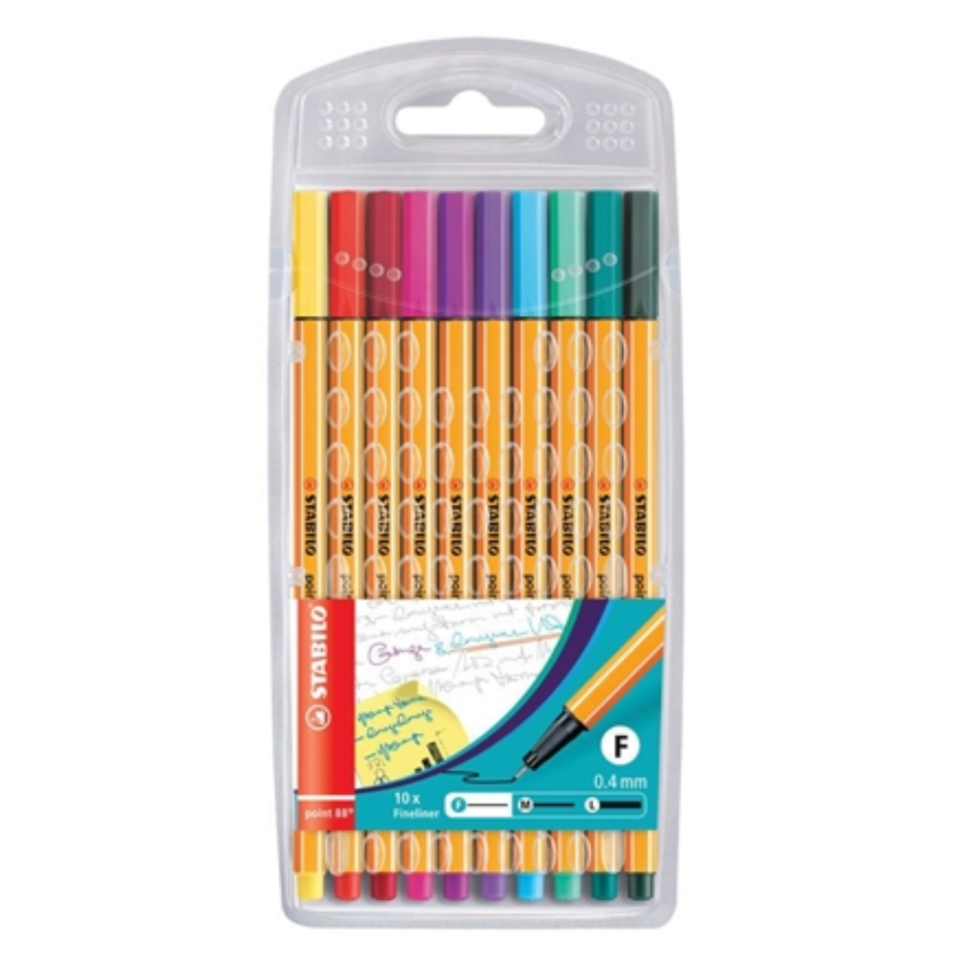 Stabilo Fineliner Point 88 Pen Set Of 10