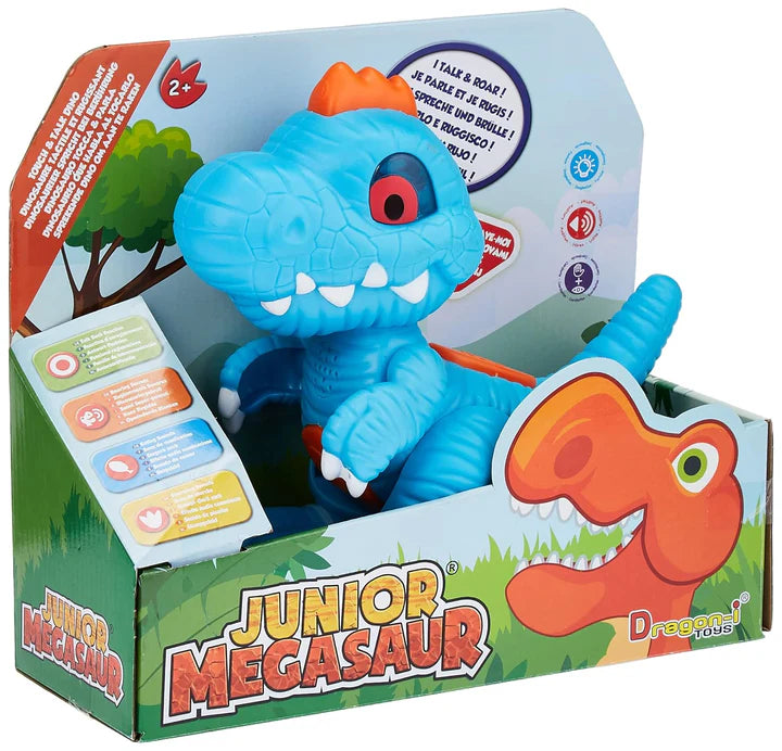 JUNIOR MEGASAUR INTERACTIVE TALKING TREX - PLAYS DINOS SOUNDS AND REPEAT WHAT YOU SAY 16919
