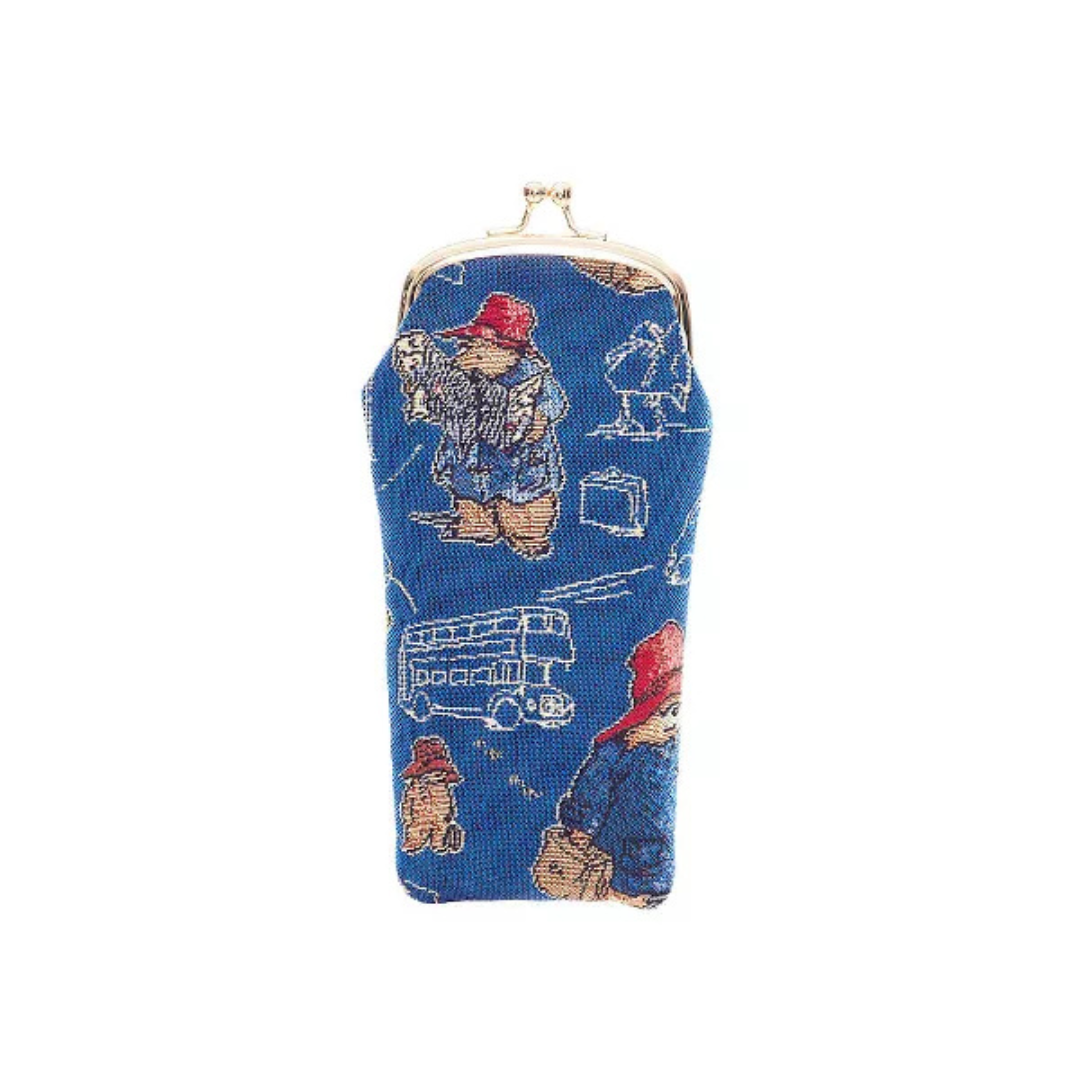 Glass Pouch Bag-Paddington Bear Blue GPCH-PADDBL