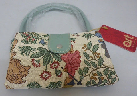 Alice in Wonderland Tapestry Foldable Tote Shopping Shopper Bag Cream - FOLD-ALICE