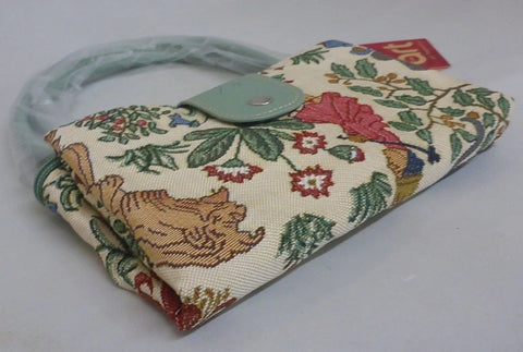 Alice in Wonderland Tapestry Foldable Tote Shopping Shopper Bag Cream - FOLD-ALICE