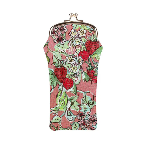 Glass Pouch Bag - Wild Strawberry - GPCH-WLSTRW