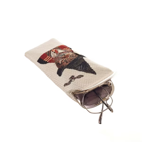 Glass Pouch Bag- Magical Cat - GPCH-BTH-MAGICCAT