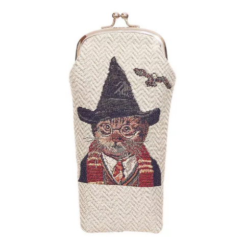 Glass Pouch Bag- Magical Cat - GPCH-BTH-MAGICCAT