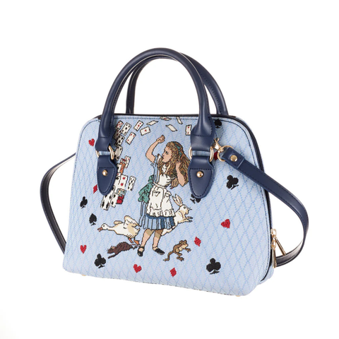 Alice In Wonderland Handbag Shoulder Crossbody Convertible - CONV-AIW-CARD