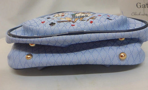 Alice In Wonderland Nothing But Cards Blue Tapestry Daypack Backpack Bag - DAPK-AIW-CARD