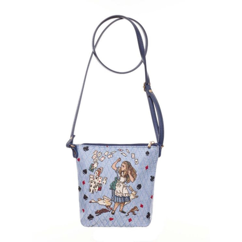 Alice In Wonderland Bag Sling Crossbody Handbag Travel Ladies - SLING-AIW-CARD