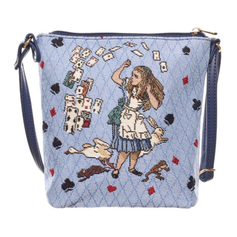 Alice In Wonderland Bag Sling Crossbody Handbag Travel Ladies - SLING-AIW-CARD