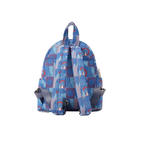 Small Daypack/Rucksack in London underground Piccadily moquettes with “Mind the Gap” emblem - DAPK-TFL-PICCA-GAP