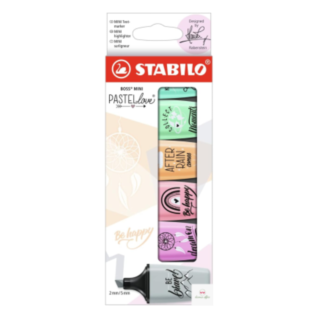 Stabilo Pastel Love / 6 Mint,Peach,Lilac,Pk,Yel, Turq/ Mint / Pk 07/06-27