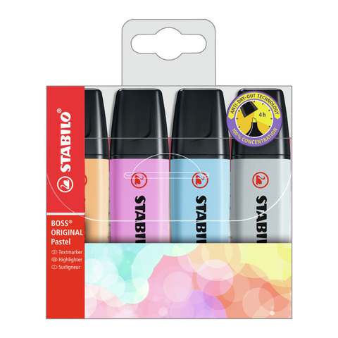 Stabilo Boss Pastel New Set Of 4 4-70/4