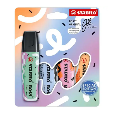 Stabilo Boss Original Pastel By Ju Schnee 4 Pcs/Set