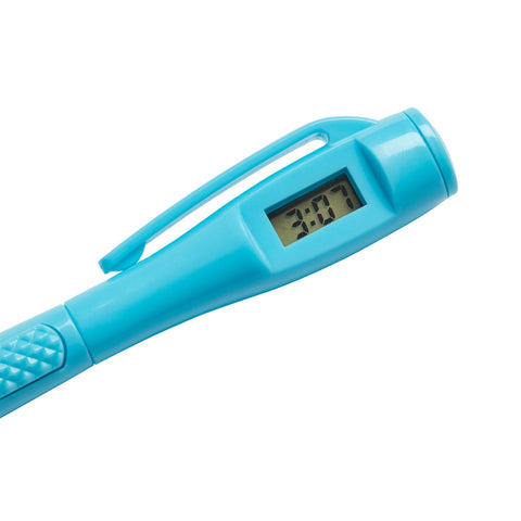 Digital Clock Pen Blue - The English Bookshop Kuwait