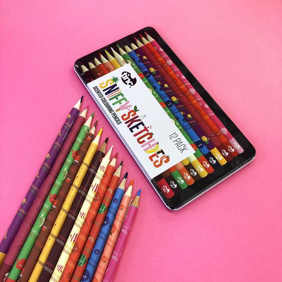 Sniffy Sketchies Scented Pencils - The English Bookshop