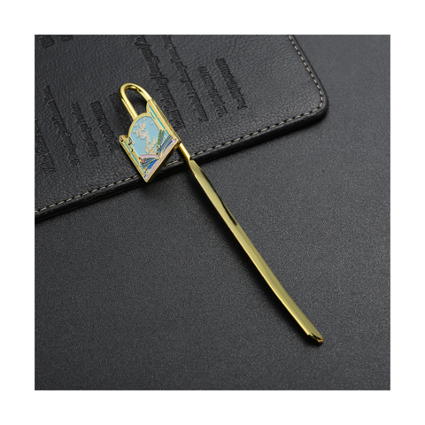 Lost In a Book Golden Metal Bookmark