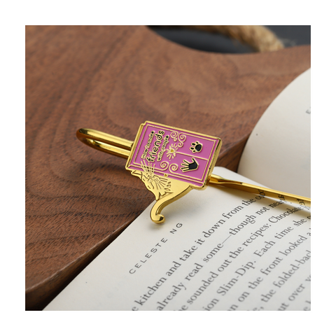 How to Make Friends With People Golden Metal Bookmark