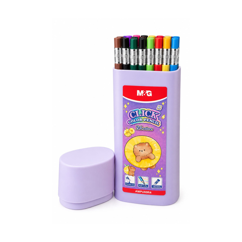M&G Retractable i-click Colour Pencil 24colours-AMPU69R4-01150174