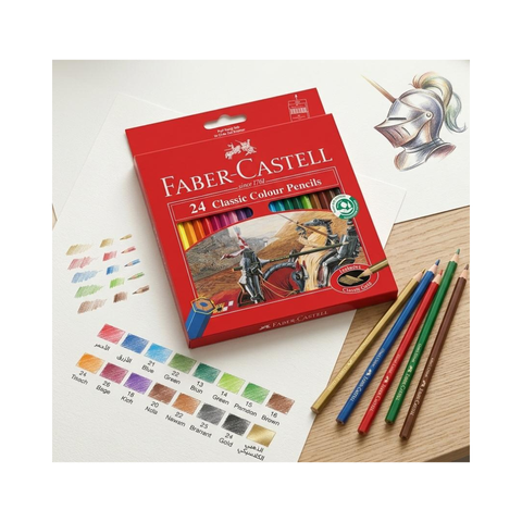 Faber- Castell Classic Color Pencil Full Size 24 Color