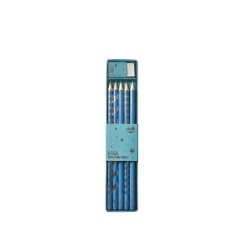 Metallic Set of 5 Pencils - Tinc - The English Bookshop