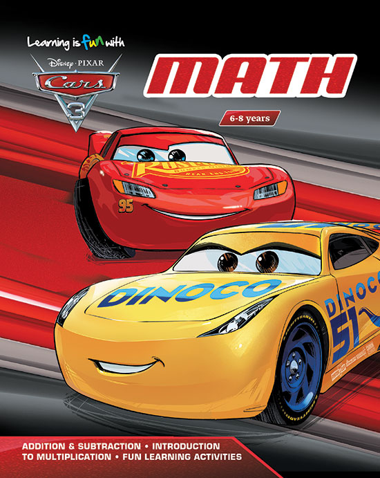 Learning is Fun with Cars 3 - Math 6-8 years